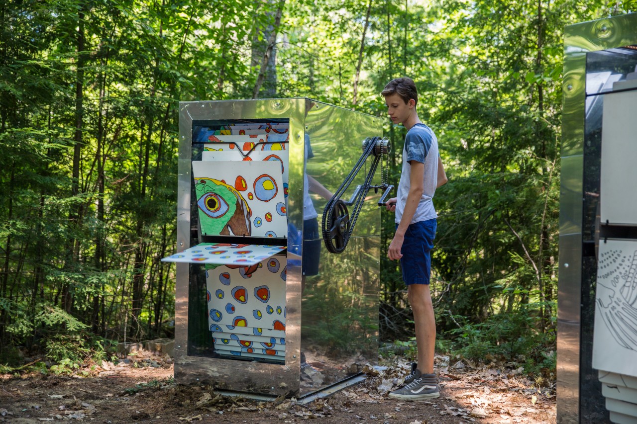 Project, cabins and day in the life at Beam Camp in Strafford, NH